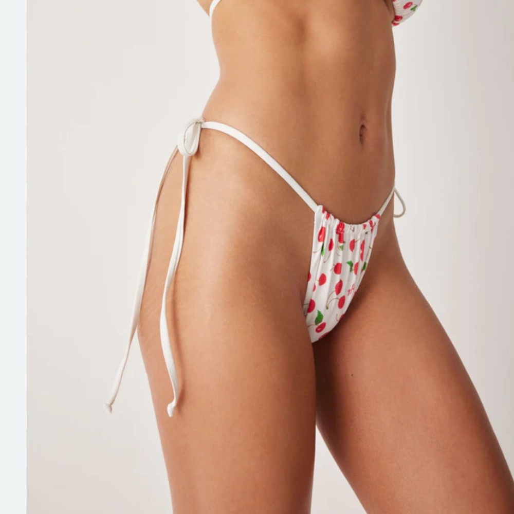 Frankie's Bikinis Cherry Patterned Bikini Bottom